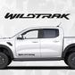 Decals for Ford Ranger Wildtrak, Door Bedside Truck Car Vinyl decals, fits Ford Ranger Wildtrak truck, set of 2