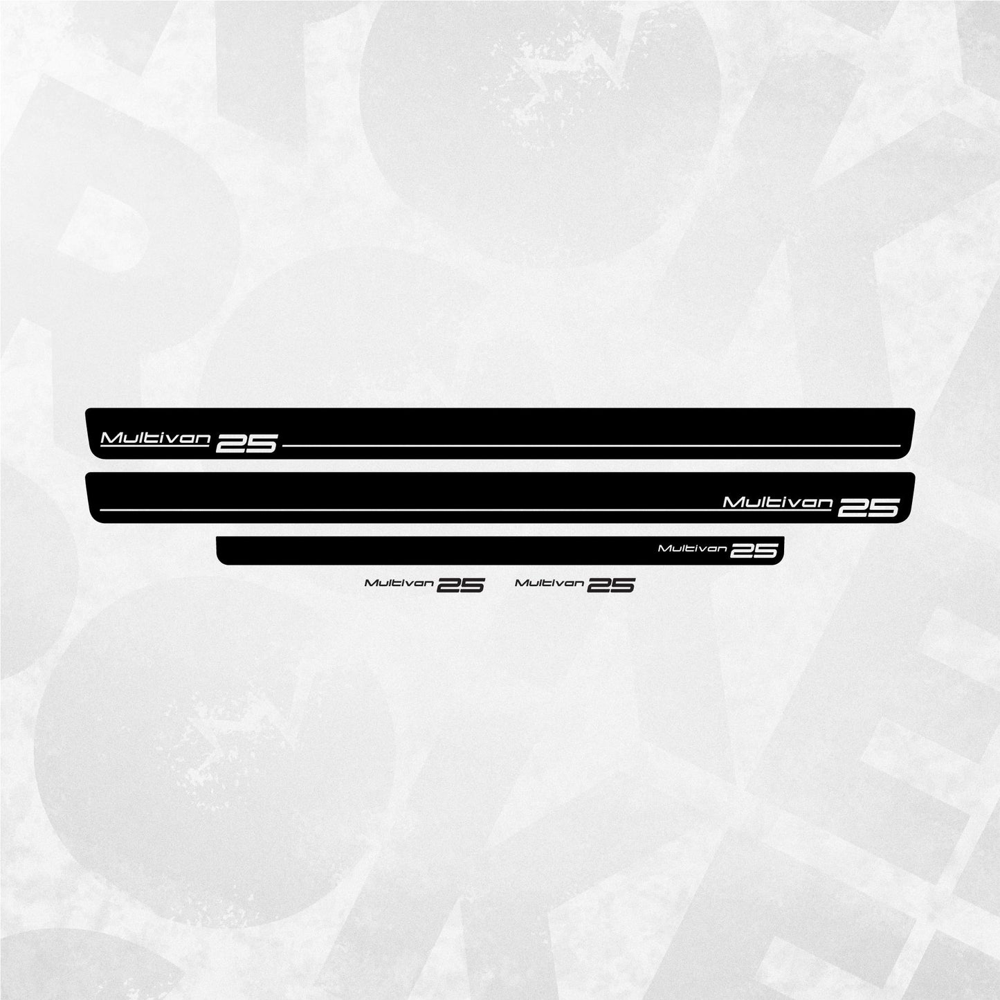 VW Multivan 25 side stripe decal - Volkswagen van graphics sticker kit Multivan 25 - T5 T6