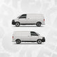 VW Multivan 25 side stripe decal - Volkswagen van graphics sticker kit Multivan 25 - T5 T6