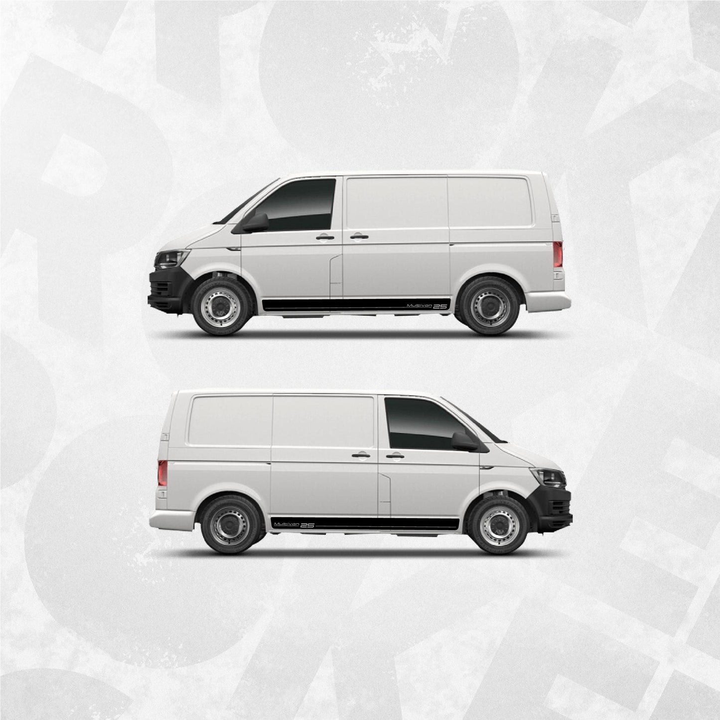 VW Multivan 25 side stripe decal - Volkswagen van graphics sticker kit Multivan 25 - T5 T6