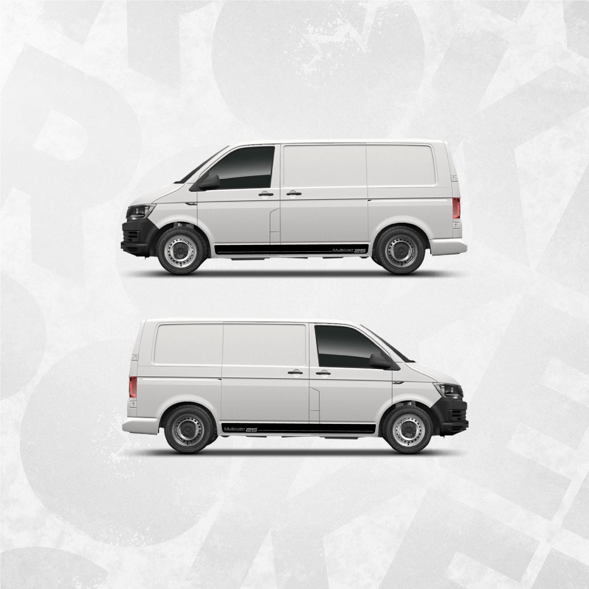 VW Multivan 25 side stripe decal - Volkswagen van graphics sticker kit Multivan 25 - T5 T6