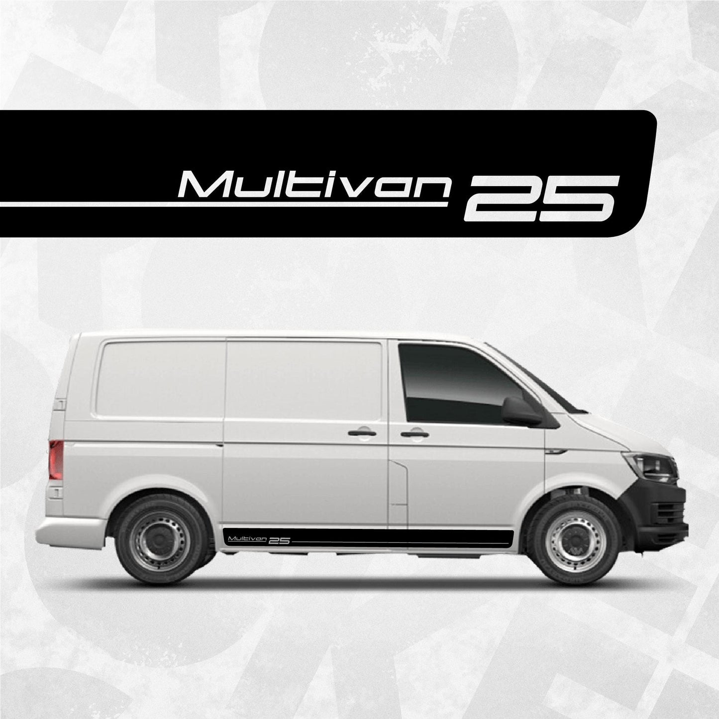 VW Multivan 25 side stripe decal - Volkswagen van graphics sticker kit Multivan 25 - T5 T6