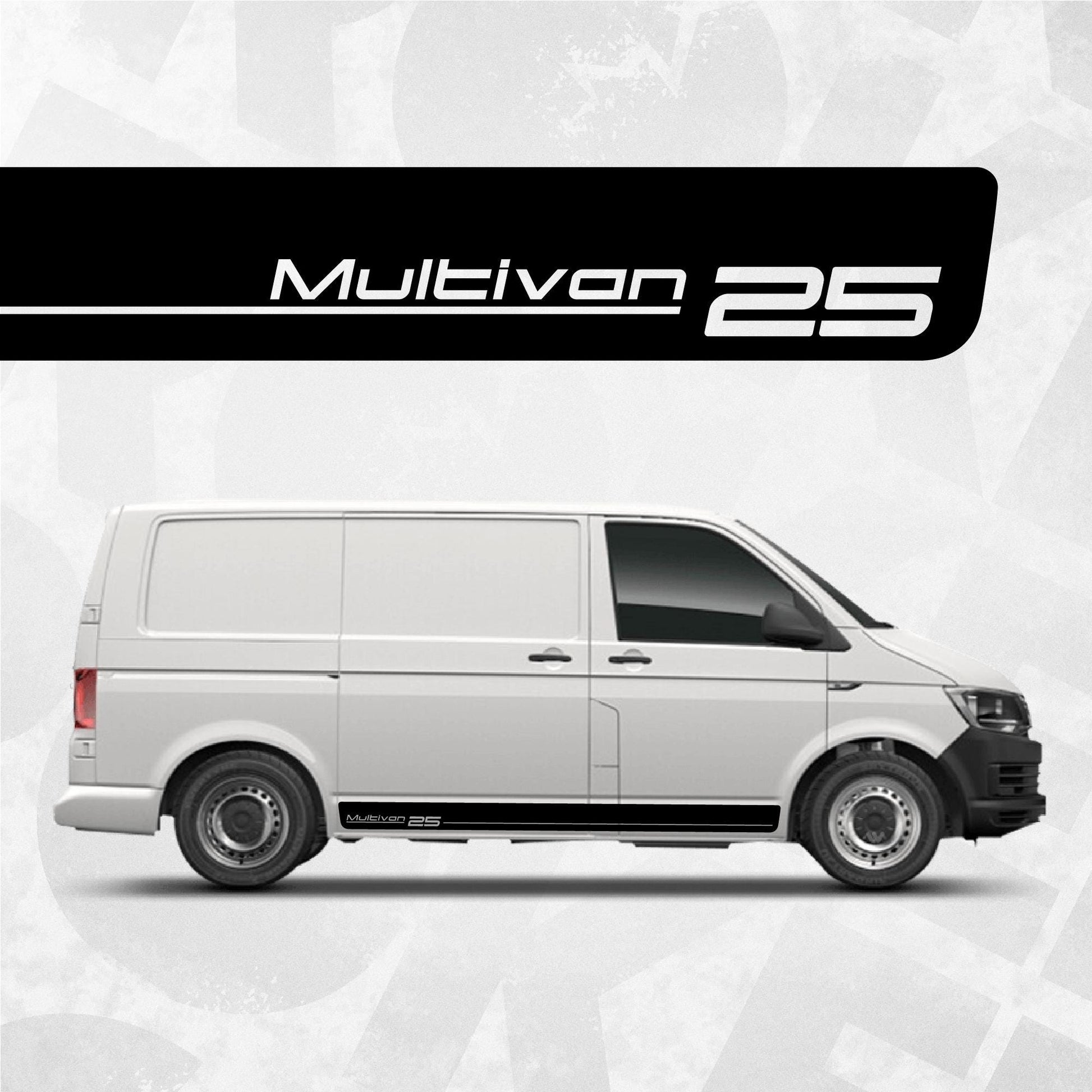 VW Multivan 25 side stripe decal - Volkswagen van graphics sticker kit Multivan 25 - T5 T6