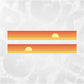 Ford Bronco Compatible Decal Sunset Side Stripes - Retro Vinyl Wrap Graphics Kit - Printed Automative Sticker