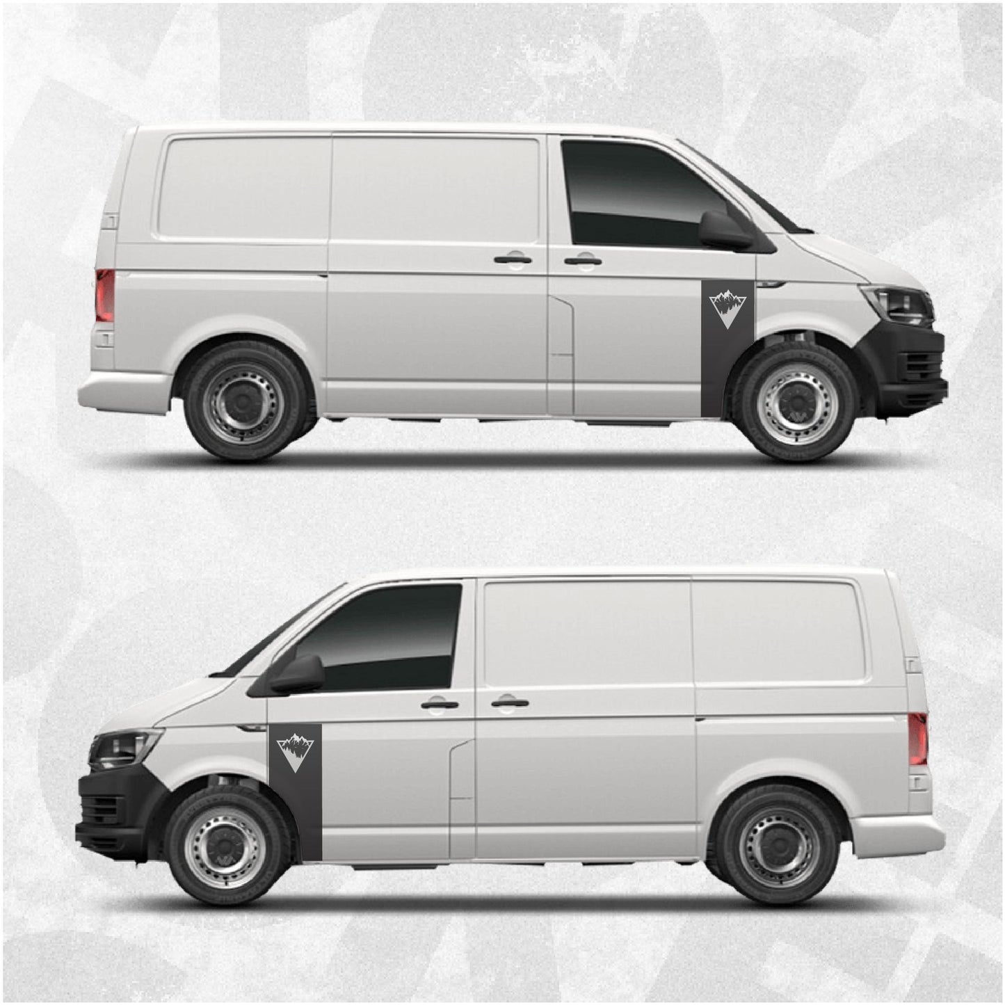 Mountain Art Door Wrap Decal fits Volkswagen Multivan, Transporter, California, Caravelle T4 T5 T6 T6.1 vans