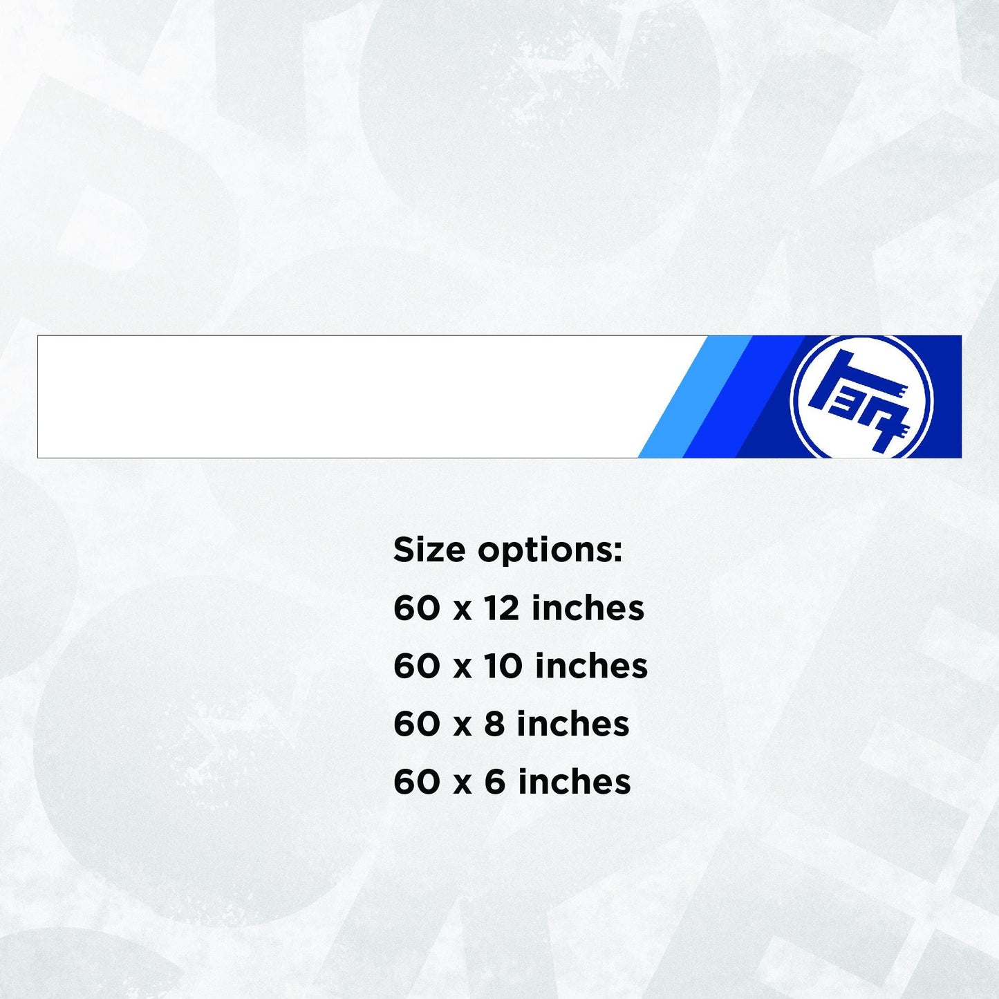 Windshield Car Banner Decal - Retro Blue Scheme Car Printed Sticker - Fits Toyota