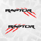 Decals for Ford f150 Raptor, Bedside Raptor Claw Rustic Multicolour Decal, Set of 2