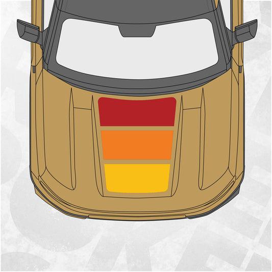 ford bronco sport retro hood decal