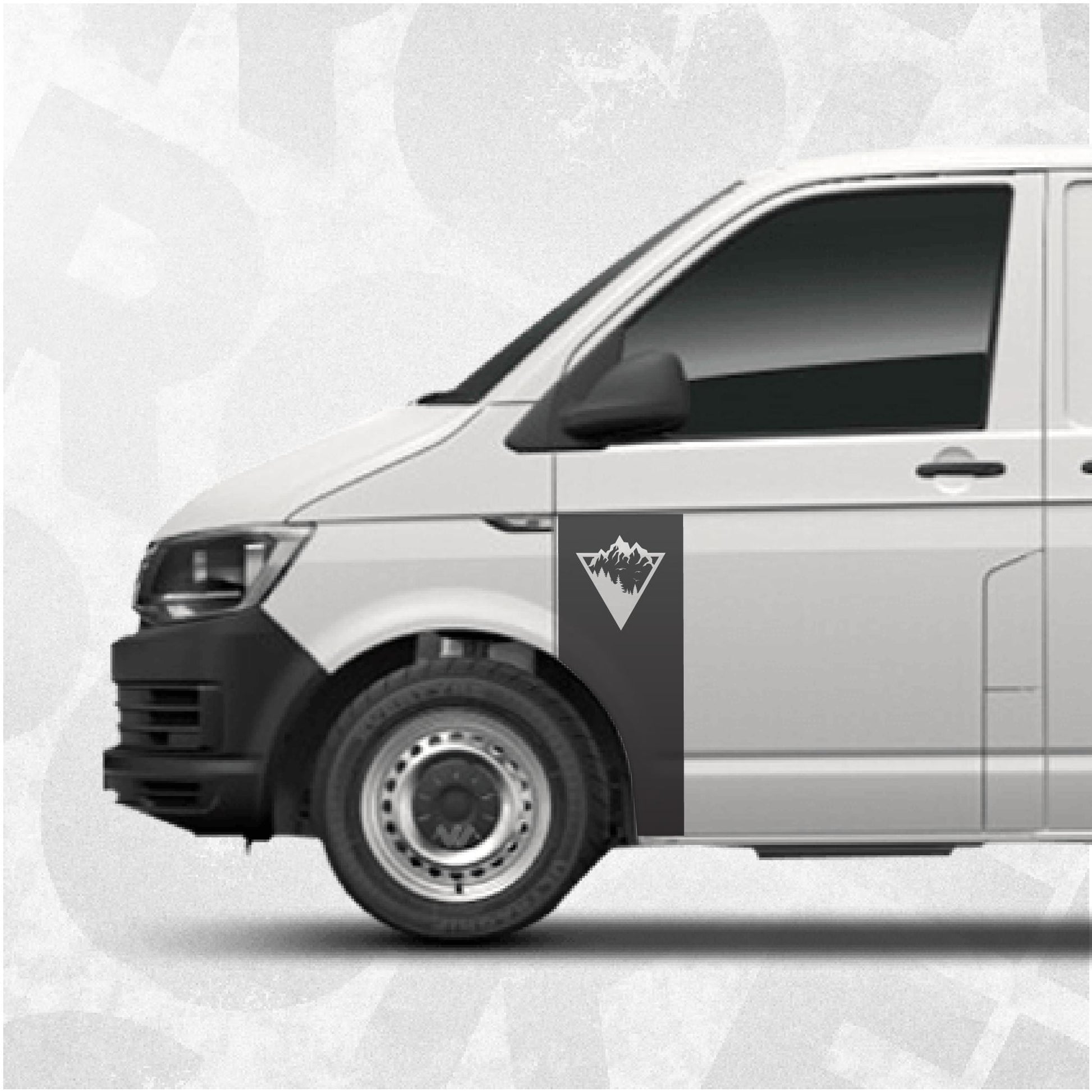 Mountain Art Door Wrap Decal fits Volkswagen Multivan, Transporter, California, Caravelle T4 T5 T6 T6.1 vans