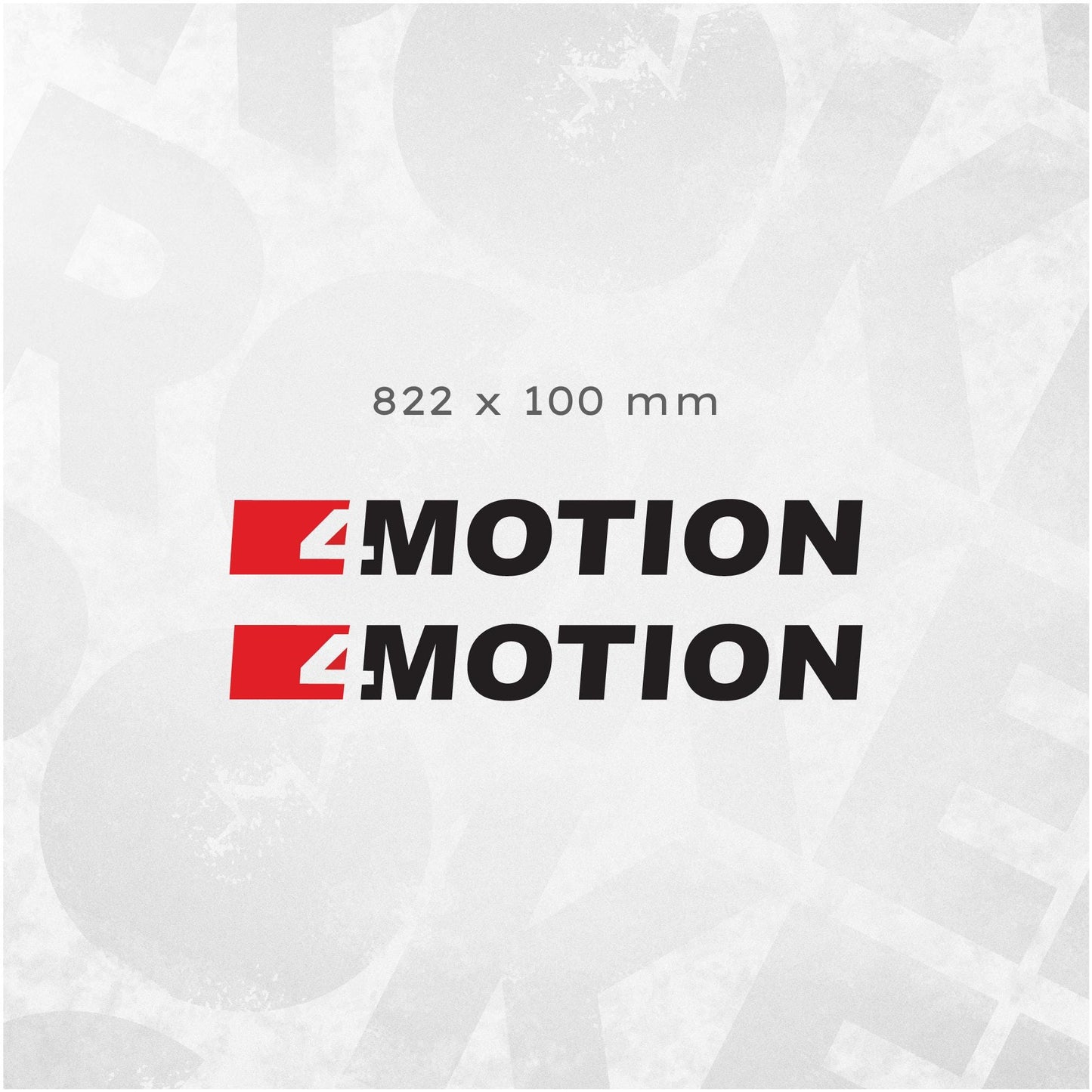 4Motion Decals - Volkswagen 4Motion Sticker Set for Side Panels - Volkswagen Accessories
