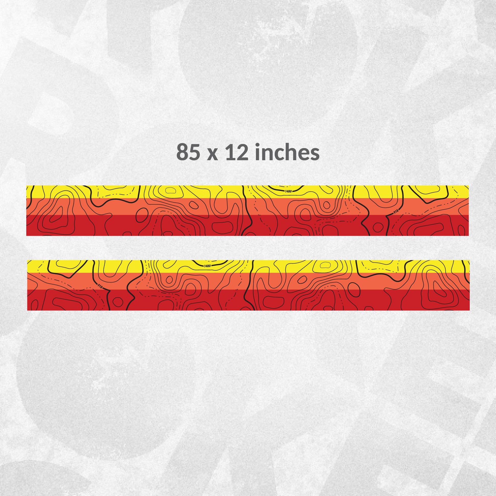 Toyota 4Runner 5th Gen Compatible - Vintage Topographic Map Side Stripe Decal - Wrap Kit