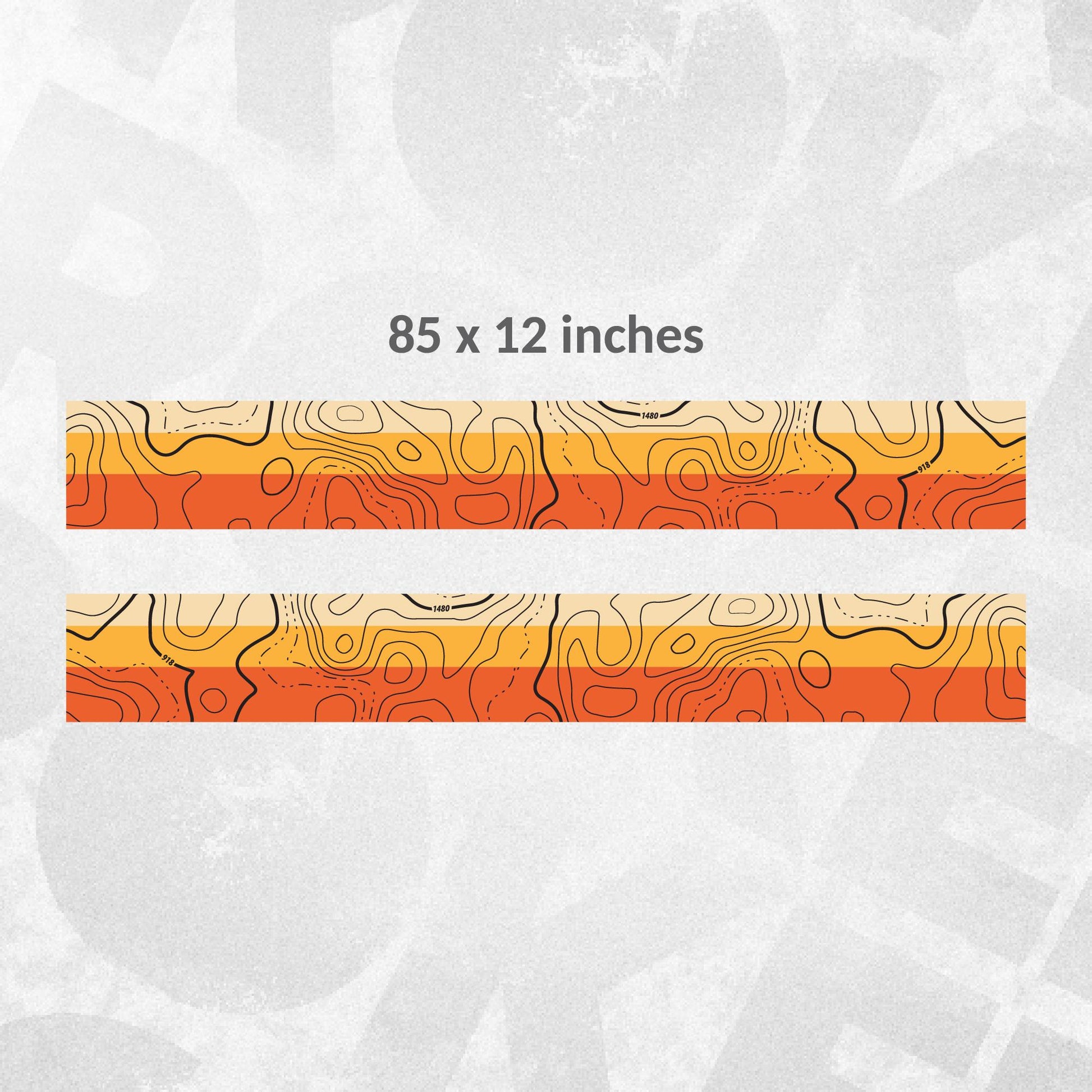 Topographic Map Side Stripe Vintage Decal - Toyota 4Runner 5th Gen Compatible - Rocker Panel Sticker