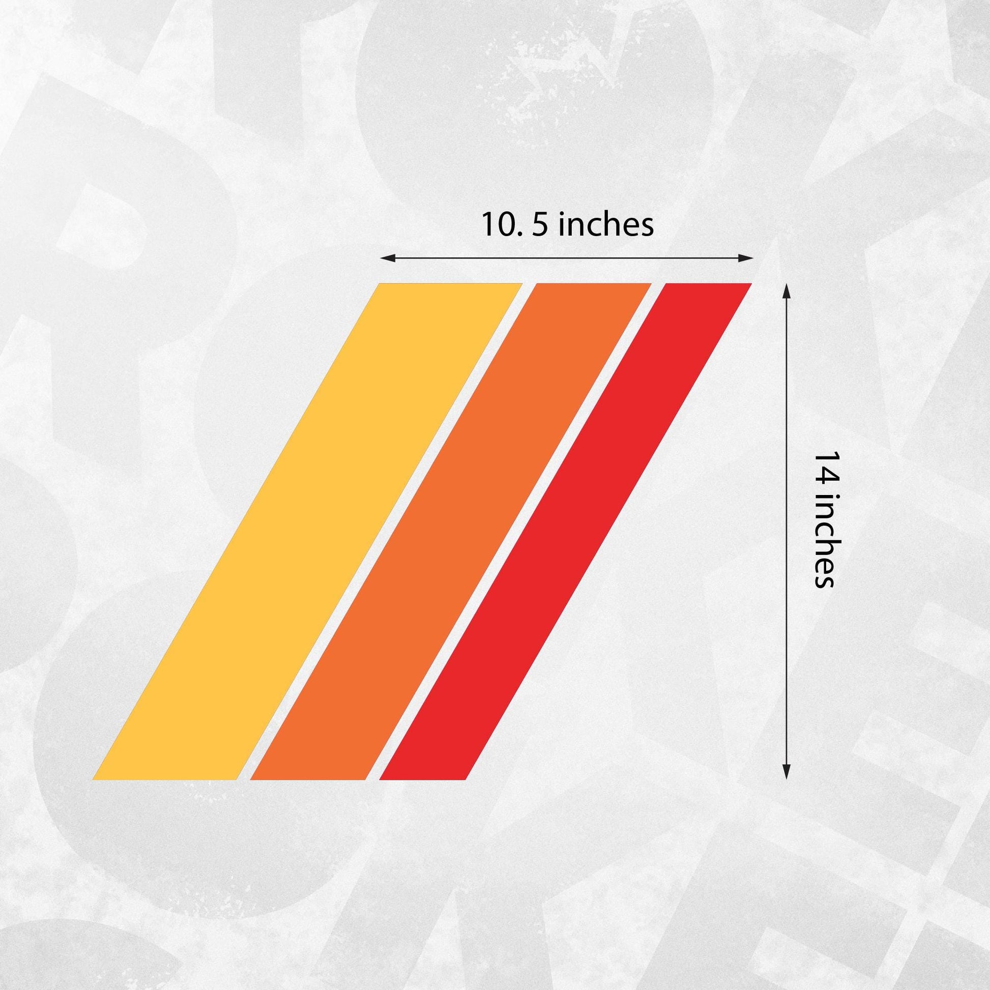 RAV4 Window Decal - Vintage racing stripes - Compatible with Toyota RAV4 - Set of 2