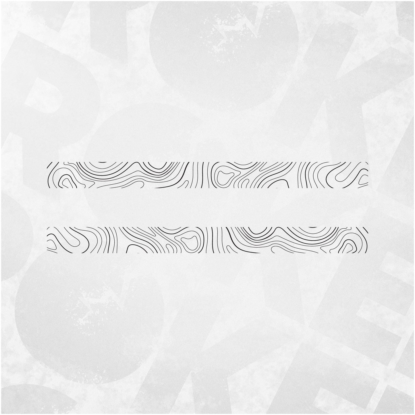 Topographic Side Stripe Map Decal fits VW Transporter T5 T6 T6.1 - left and right side stickers