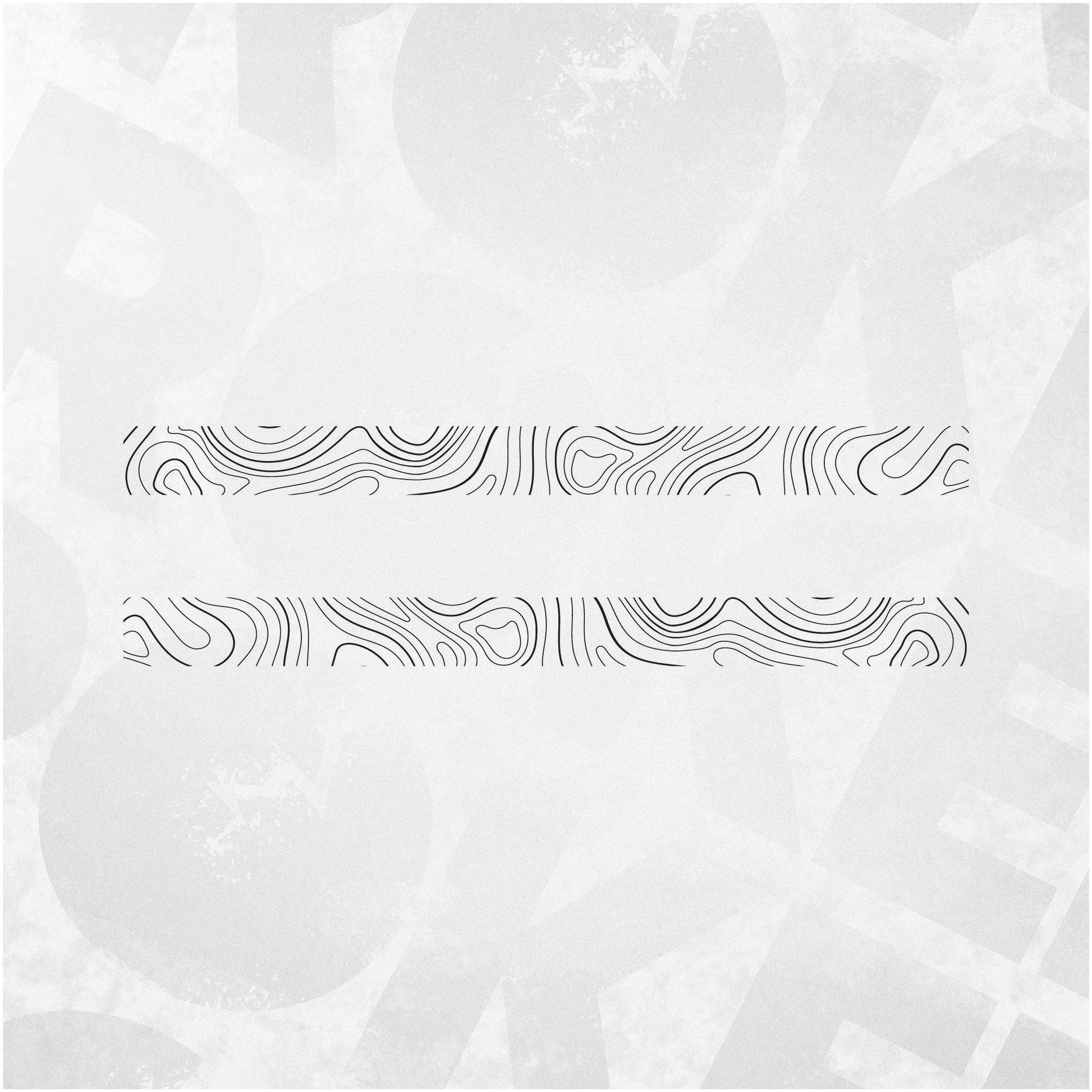 Topographic Side Stripe Map Decal fits VW Transporter T5 T6 T6.1 - left and right side stickers