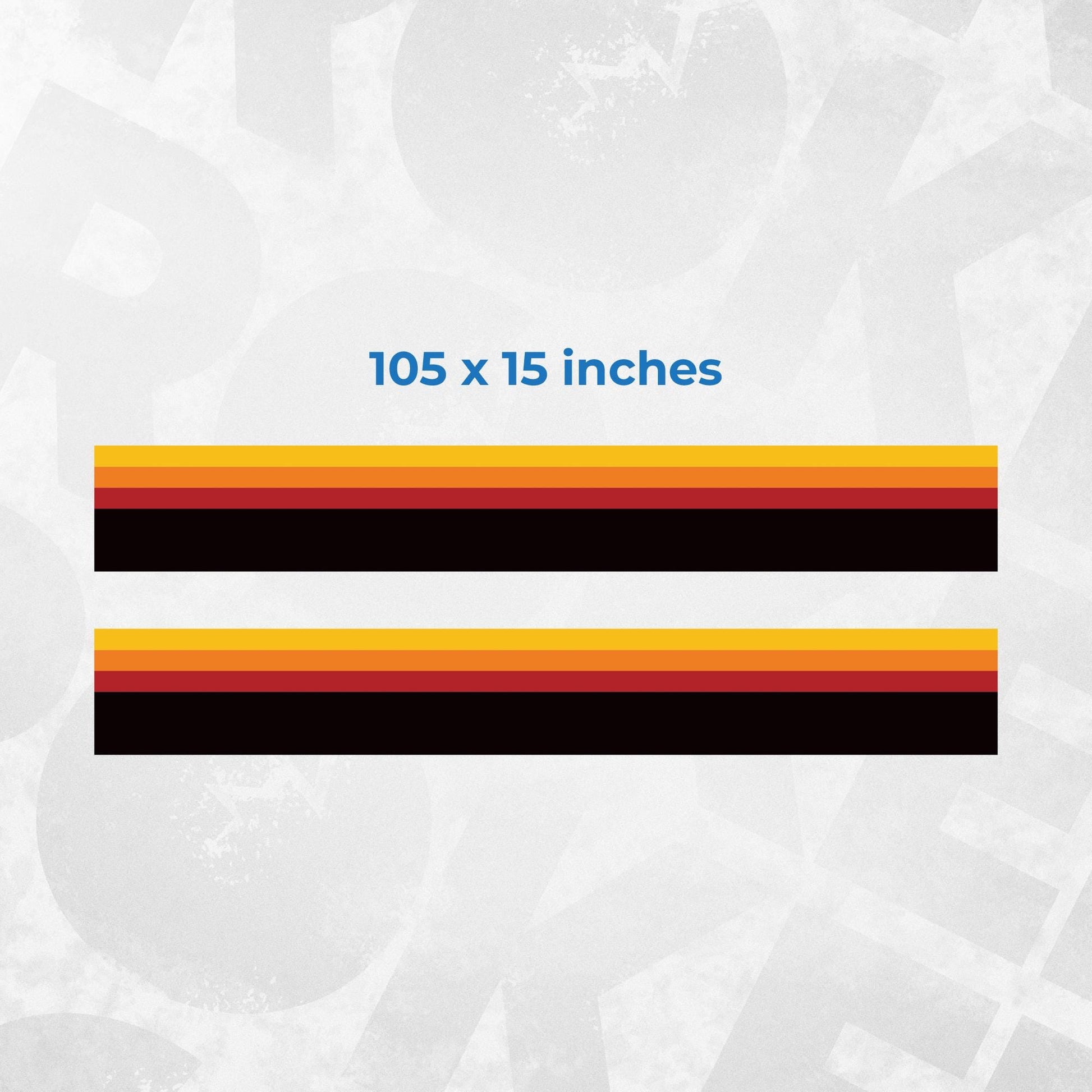 Side Stripe Retro Decals - Toyota Land Cruiser 250 Compatible - Side Stripe Wrap Kit of 2
