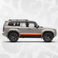 Side Stripe Retro Decals - Toyota Land Cruiser 250 Compatible - Side Stripe Wrap Kit of 2