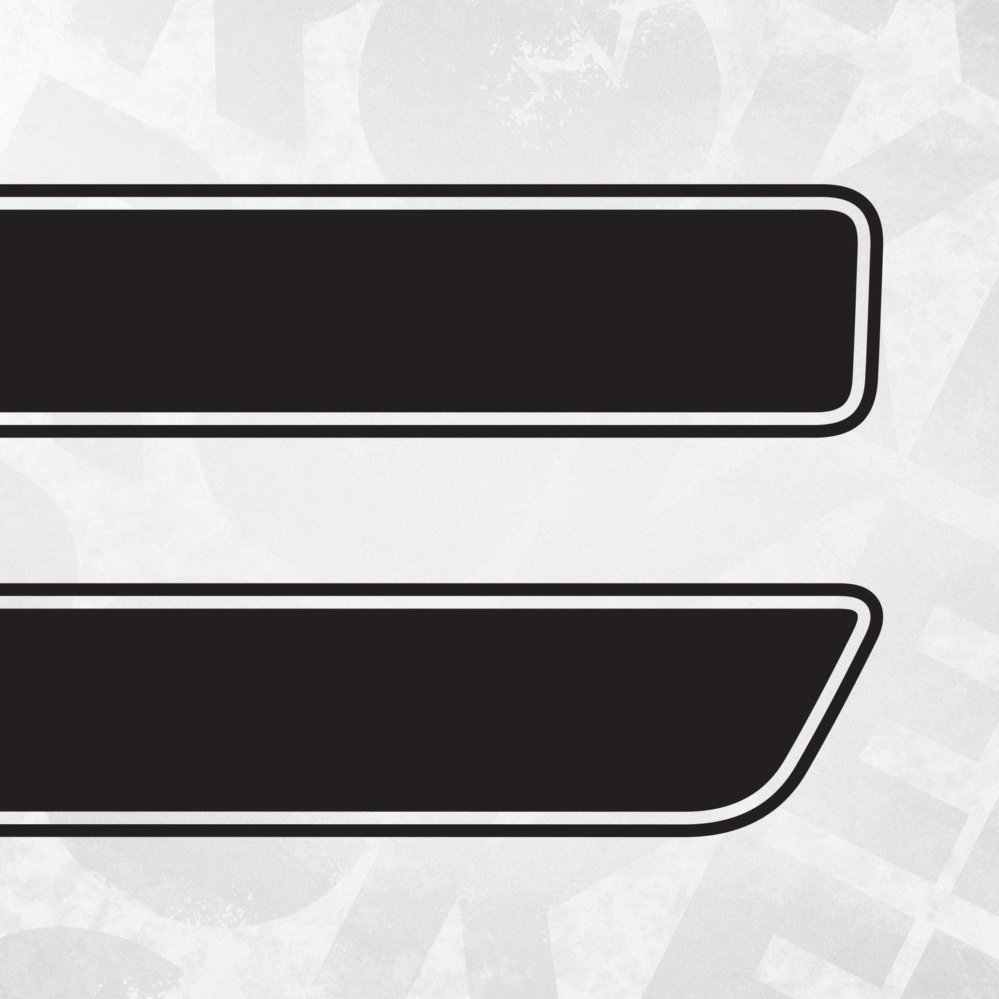 VW Amarok Rocker Panel Vinyl Decal Stripes BLANK - Fits Volkswagen Amarok - Side VW stickers