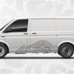 Van Topographic Map Pattern Decals - Car Vinyl Decal - Universal Fit Adventure Decal Kit