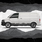 Volkswagen Transporter Van Side Stripe Decals – Topographic Map Mountain Graphics – VW T4 T5 T6 Vinyl Stickers Wrap Vinyl Set