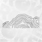 Topographic Camper Decal – Contour Map Vinyl Sticker for RV, Trailer, or Van – Large Adventure Graphic