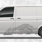 Van Topographic Map Pattern Decals - Car Vinyl Decal - Universal Fit Adventure Decal Kit