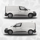 VW Caddy MK5 Topographic Map Side Stripe Decals for Volkswagen Caddy Van - set of 2
