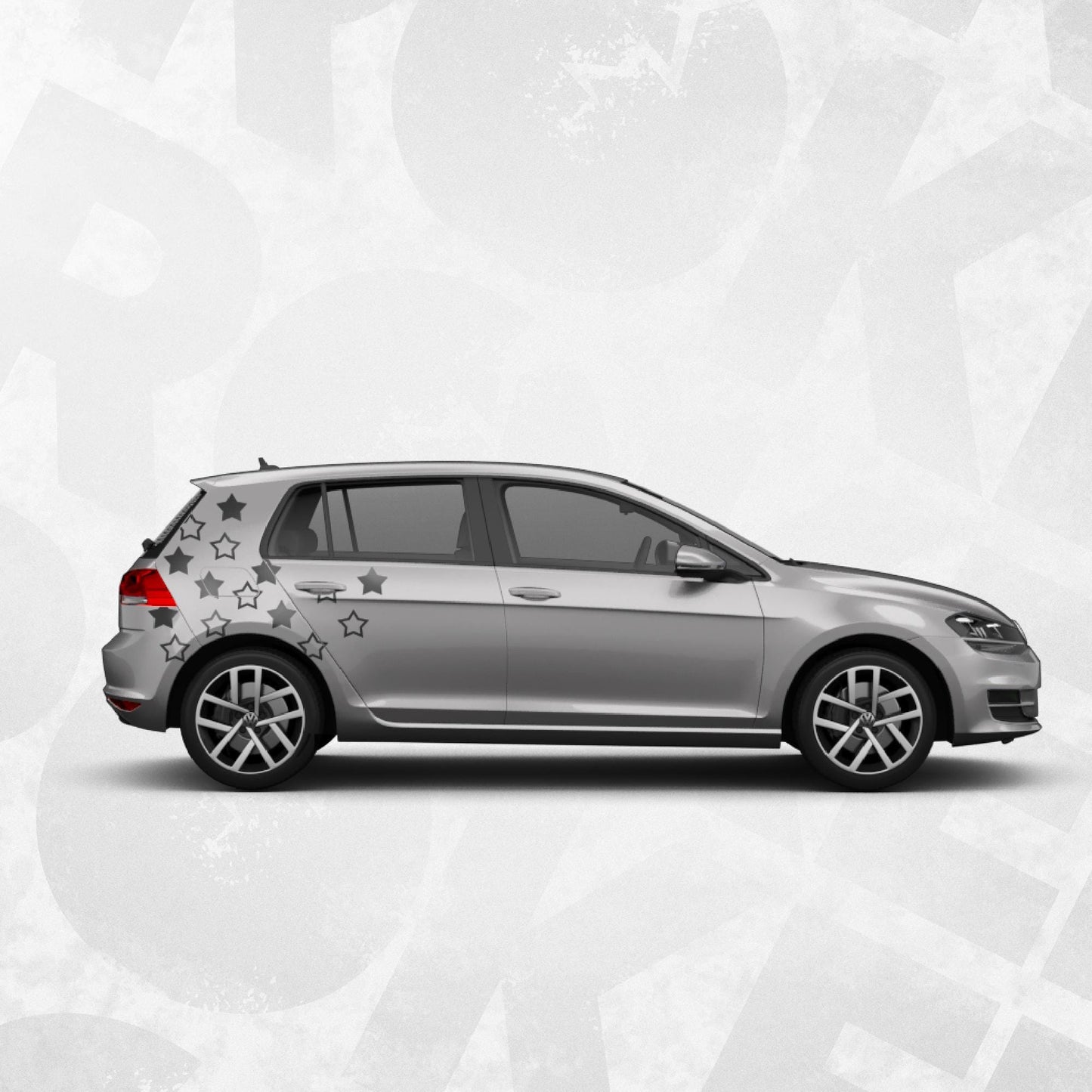 JDM Car Side Decal Stars Kit – Star Pattern Vinyl Wrap Sticker for Cars, SUVs, Trucks – Vinyl Sticker Graphics Universal Fit