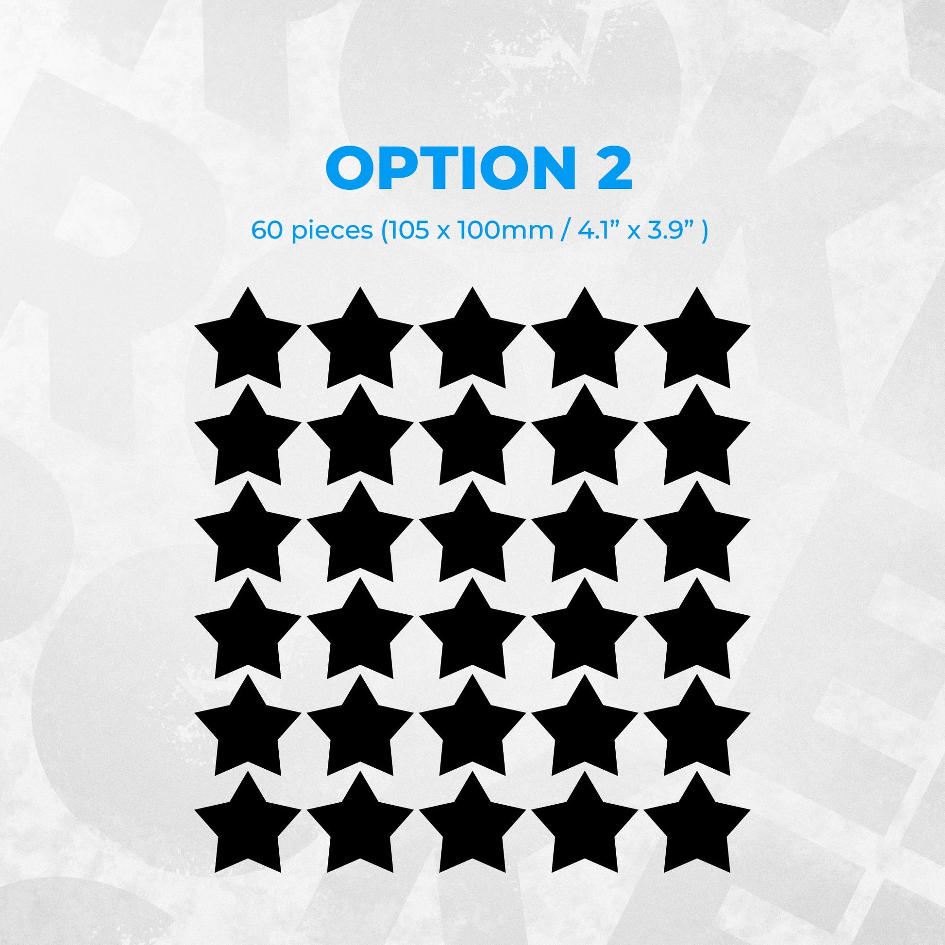 JDM Car Side Decal Stars Kit – Star Pattern Vinyl Wrap Sticker for Cars, SUVs, Trucks – Vinyl Sticker Graphics Universal Fit