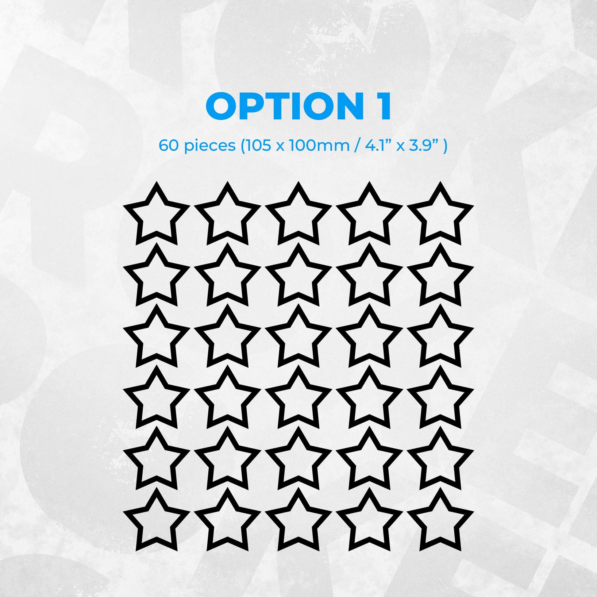 JDM Car Side Decal Stars Kit – Star Pattern Vinyl Wrap Sticker for Cars, SUVs, Trucks – Vinyl Sticker Graphics Universal Fit