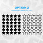 JDM Car Side Decal Stars Kit – Star Pattern Vinyl Wrap Sticker for Cars, SUVs, Trucks – Vinyl Sticker Graphics Universal Fit