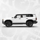Topographic Door Pillar Vinyl Wrap – SUV Car Graphic Livery Decal Set | Matte or Gloss Finish