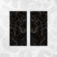 Topographic Door Pillar Vinyl Wrap – SUV Car Graphic Livery Decal Set | Matte or Gloss Finish