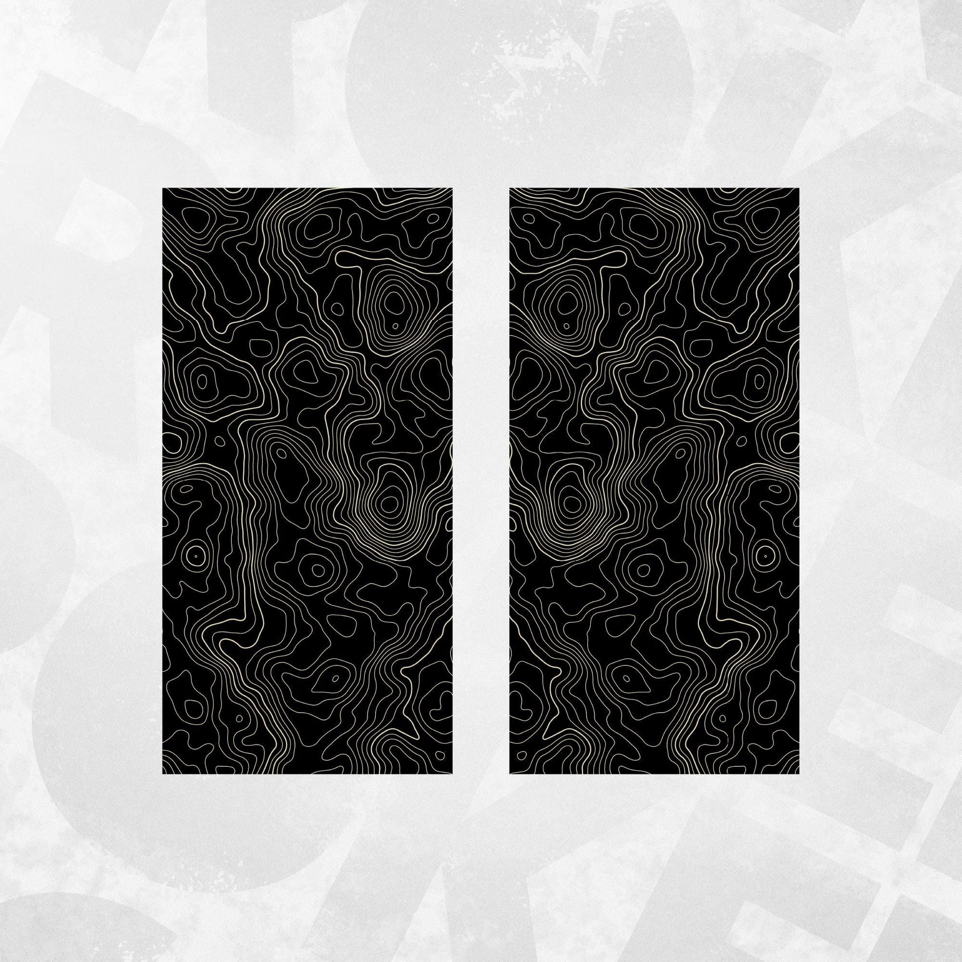 Topographic Door Pillar Vinyl Wrap – SUV Car Graphic Livery Decal Set | Matte or Gloss Finish