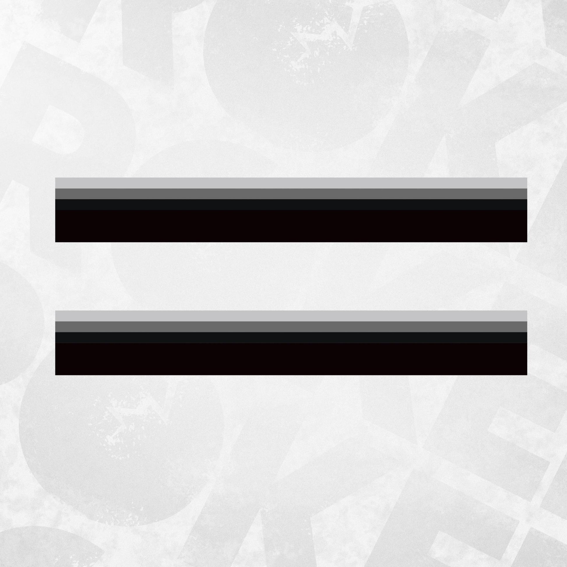 Gray Side Stripe Decal Kit for VW Van Camper – Triple Color Wrap Vinyl Graphics - Fits T4 T5 T6 vans