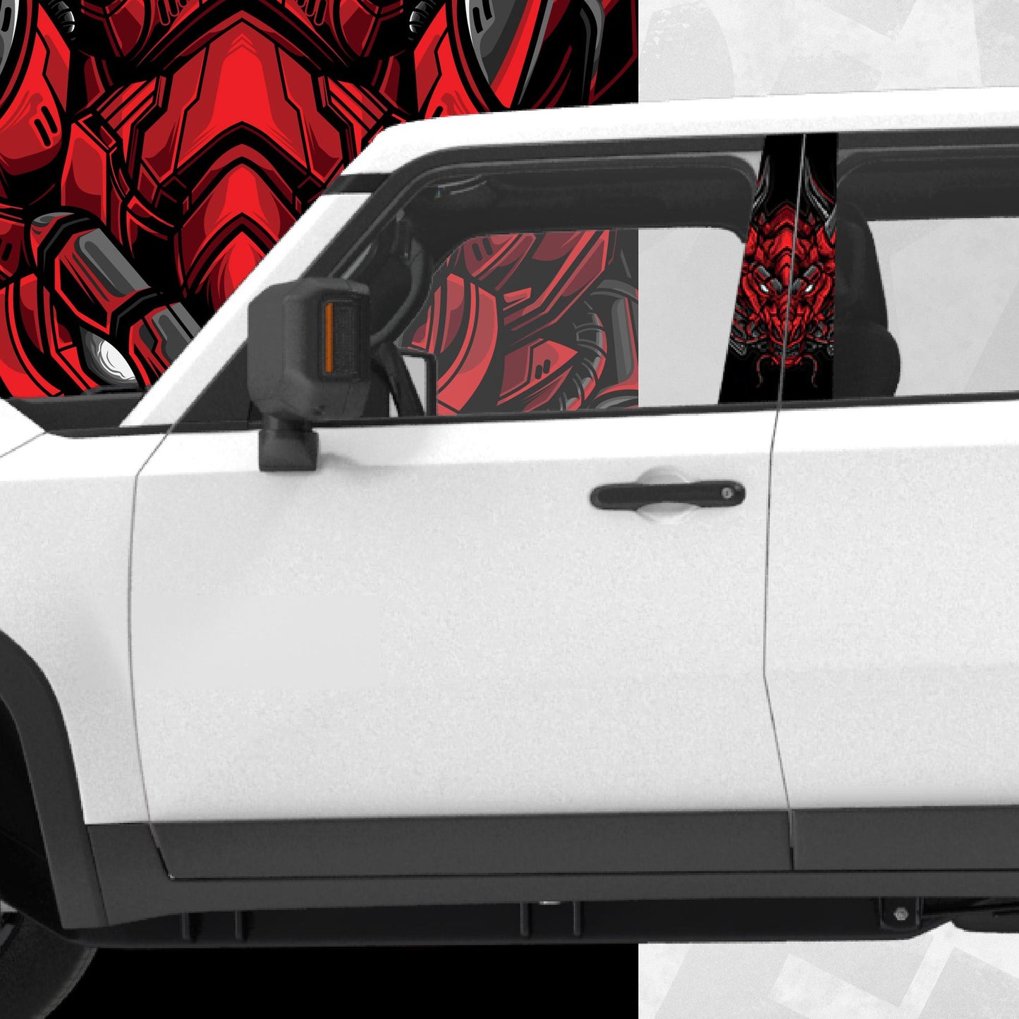 jdm japanese car b pillar wrap