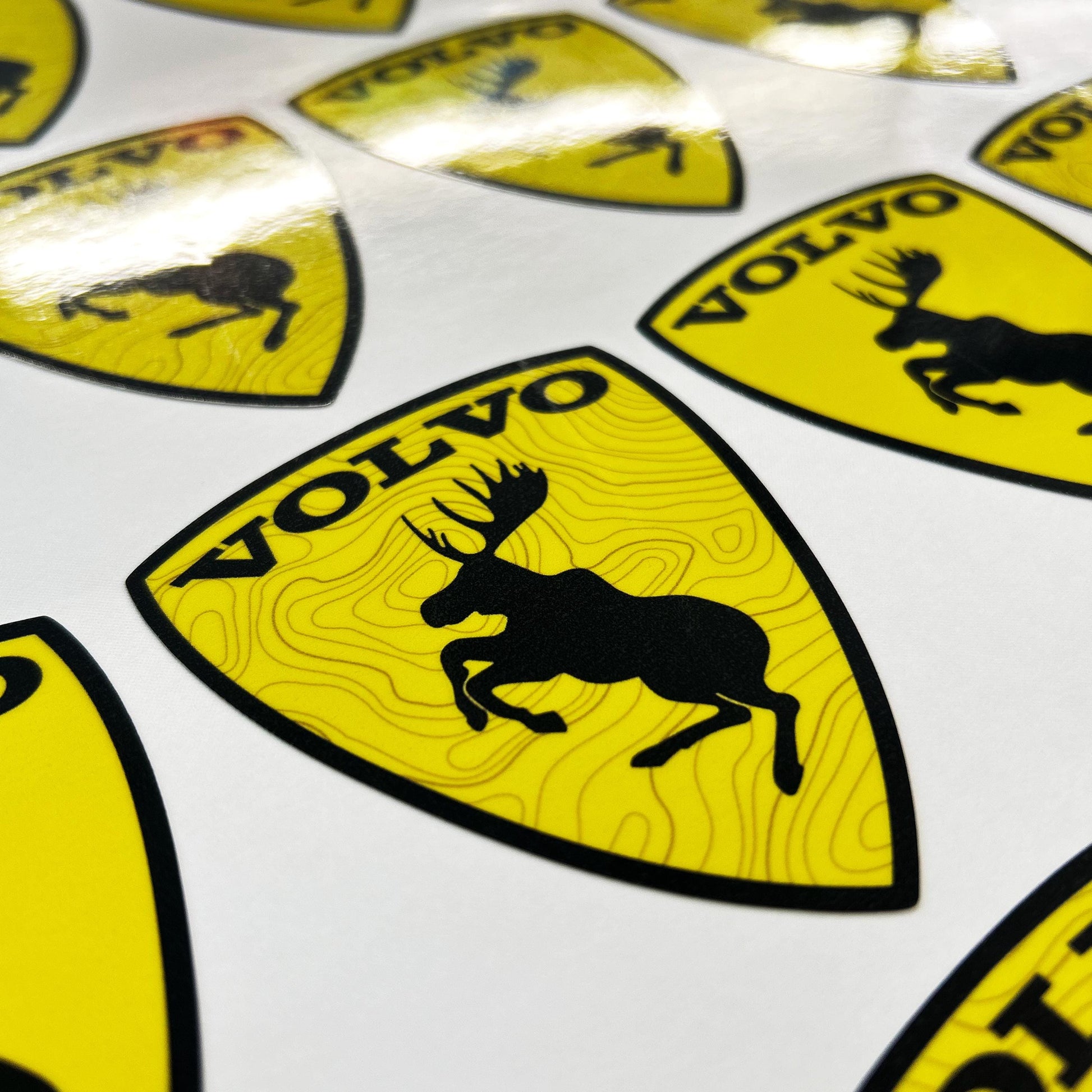 Prancing moose volvo sticker