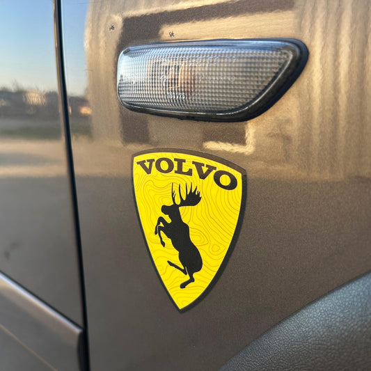 Prancing moose volvo sticker