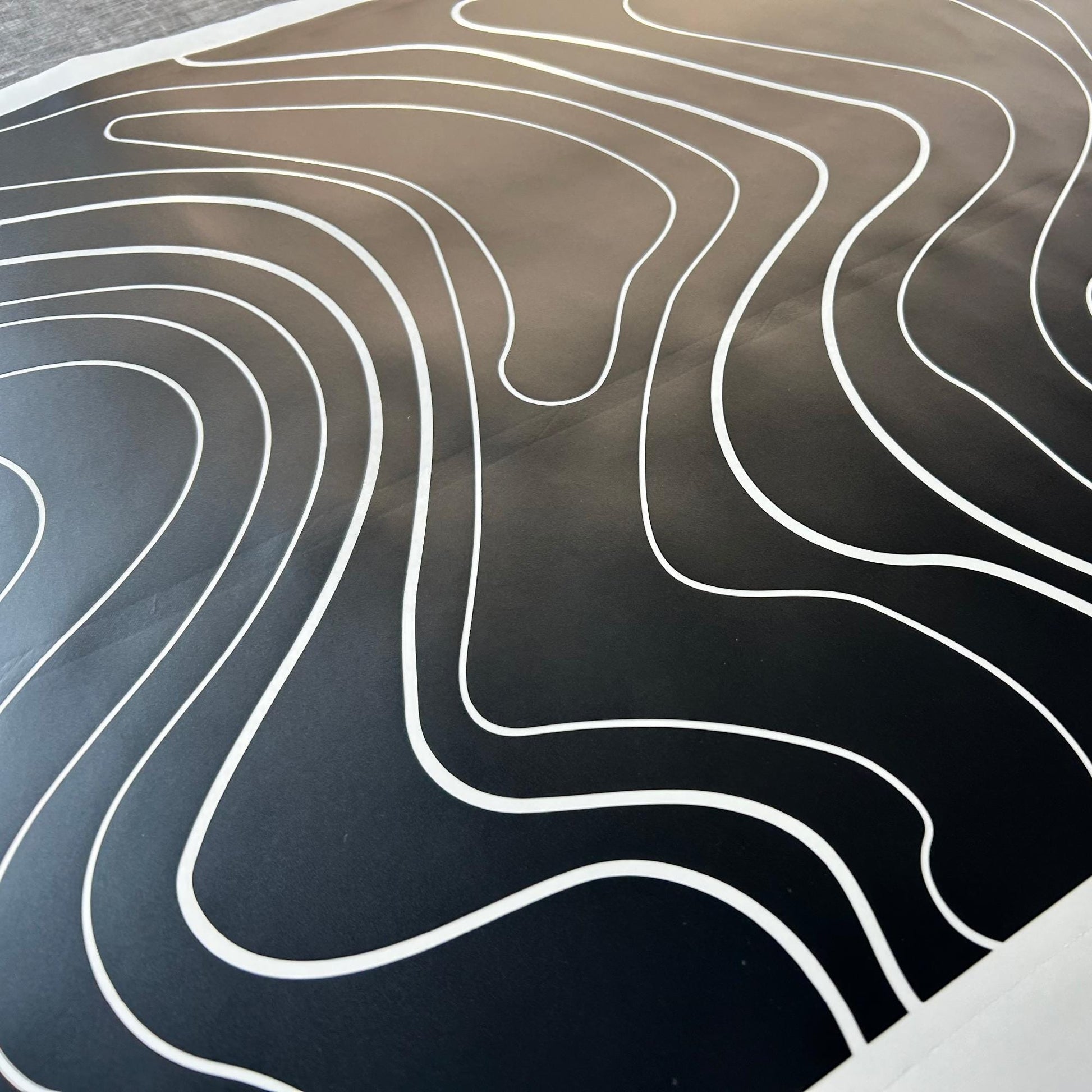 Topographic Car Window Vinyl Decal – Universal Vinyl Sticker (1 pc)