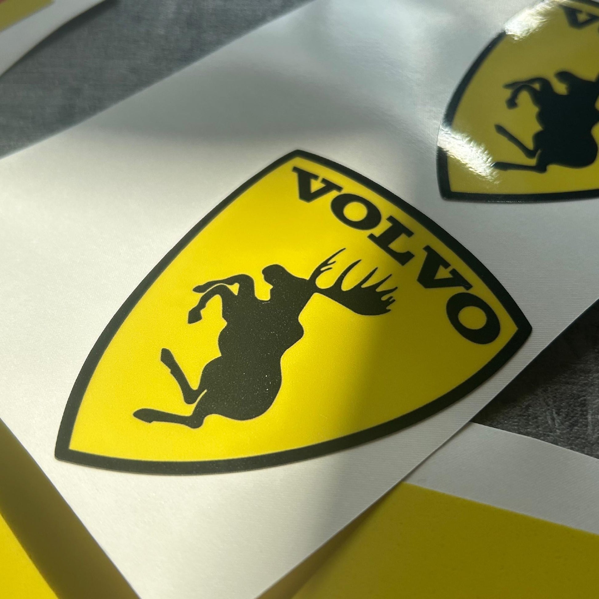 Volvo Prancing Moose Decal Sticker Pair x2 – Volvo Moose Vinyl Stickers - Funny Car Vinyl Decals
