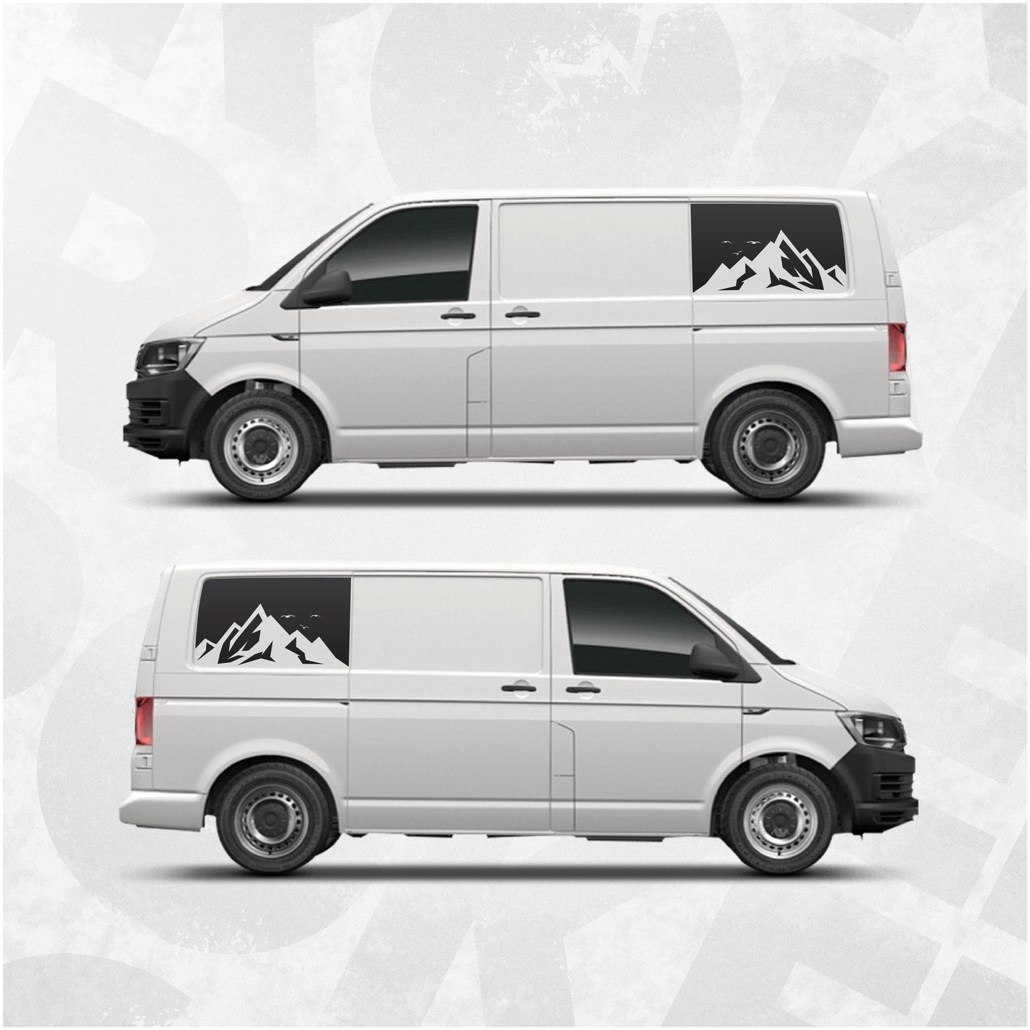 Volkswagen Mountain Range Decal fits VW Multivan, Transporter, California, Caravelle T5 T5.1 T6 vans