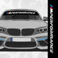 Windshield Banner Compatible with BMW M Performance Models – Vinyl Sun Strip Decal Windscreen
