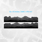 Toyota RAV4 Decals - Mountain Landscape Topographic Map Pattern in Black Scheme - Side Stripe Wrap Kit of 2