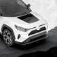 Toyota RAV4 Hood Decal – Black Mountain Topographic Wrap Graphic – SUV Vinyl Hood Sticker