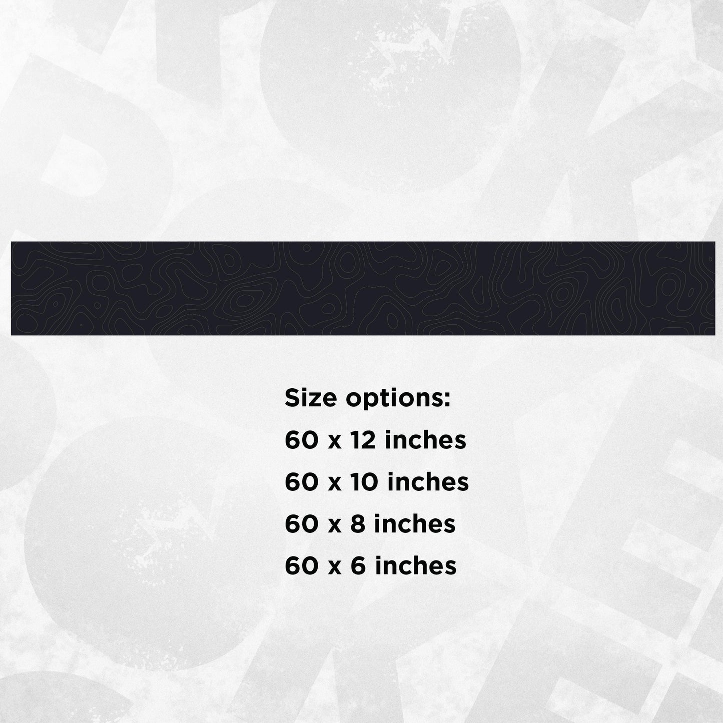 Windshield Car Banner Decal – Topographic Solid Line Design for Cars, SUVs, Trucks, Vans & 4x4