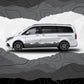 Mercedes Benz Van Side Stripe Decals – Topographic Map Mountain Graphics – MB V-Class Vinyl Stickers Wrap Vinyl Set