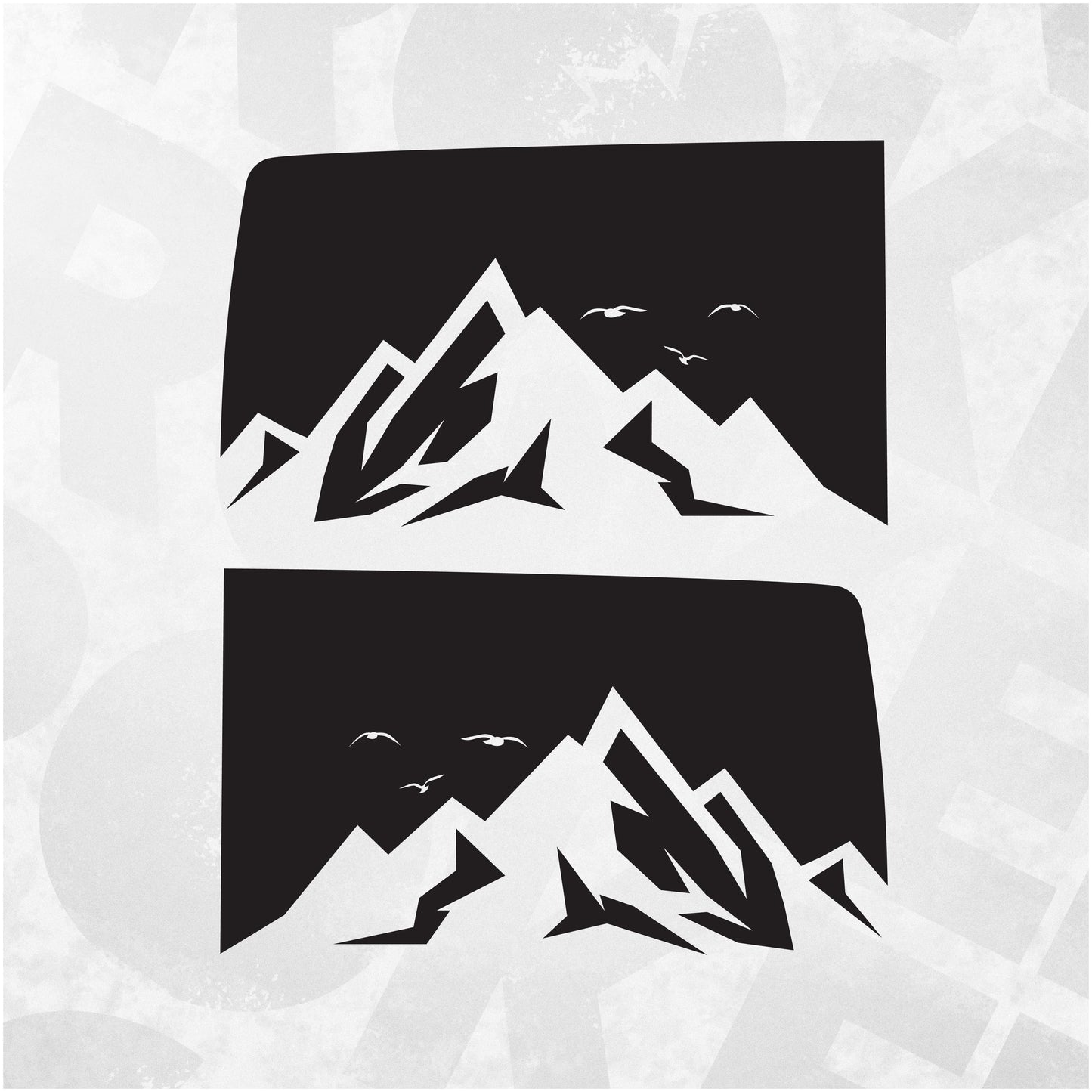 Volkswagen Mountain Range Decal fits VW Multivan, Transporter, California, Caravelle T5 T5.1 T6 vans