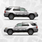 Toyota 4Runner Rocker Panel Decals – Mountain Range Topographic Side Stripe Wrap Kit | Off-Road Vinyl Graphics Set