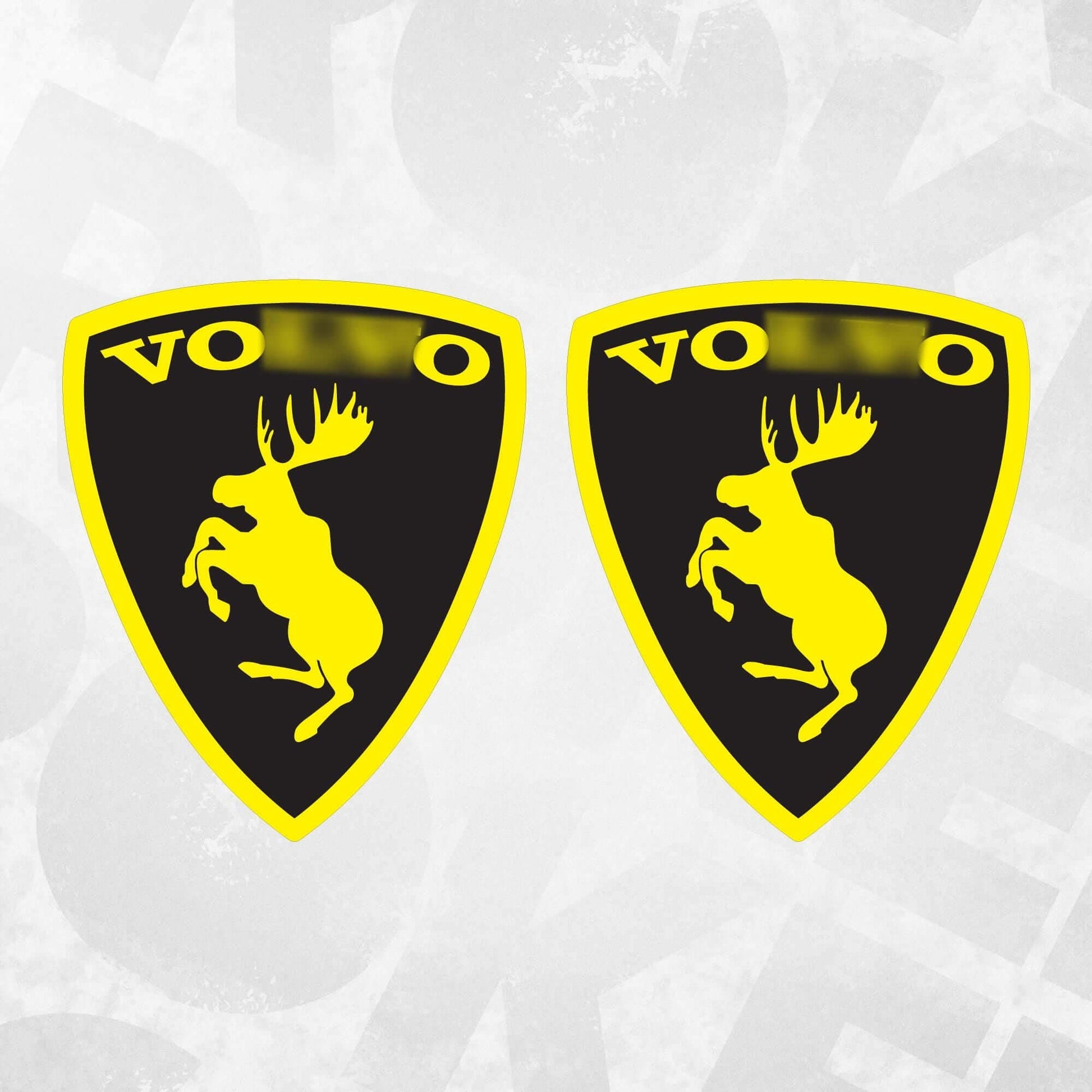 Volvo Moose Inverted Sticker Pair x2 – Volvo Moose Vinyl Stickers - Funny Car Vinyl Decals
