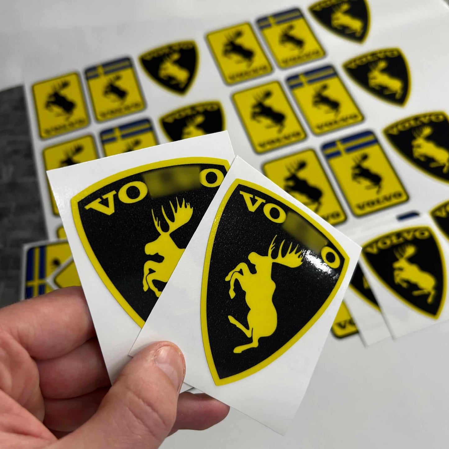 Volvo Moose Inverted Sticker Pair x2 – Volvo Moose Vinyl Stickers - Funny Car Vinyl Decals